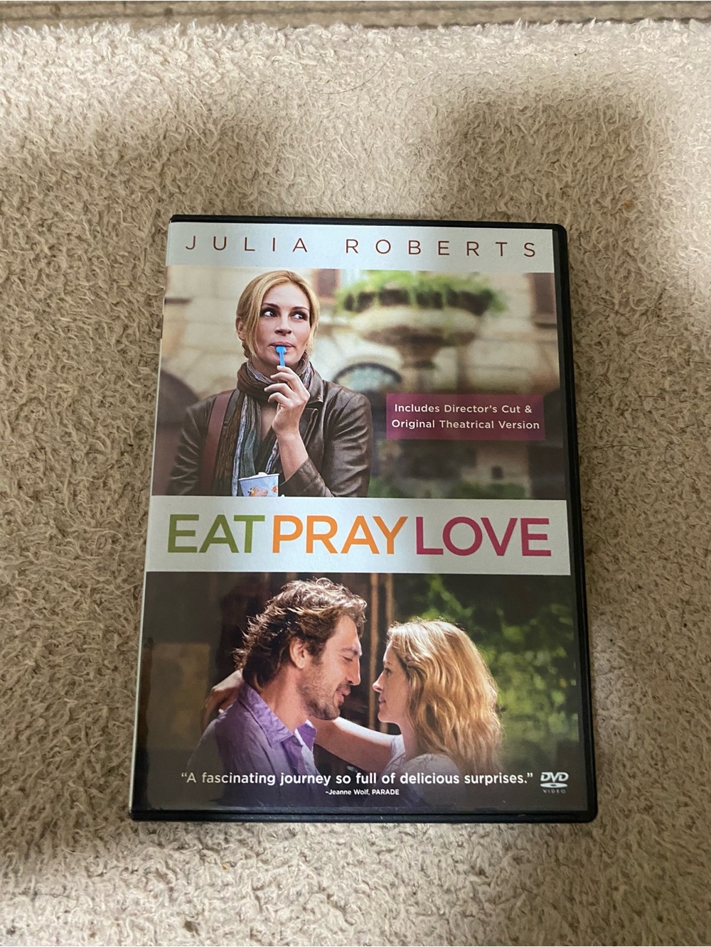 Eat Pray Love DVD - Julia Roberts - Multicolor Cover